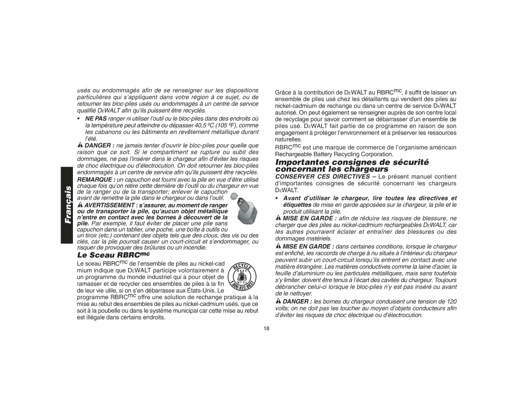 Epson DW935 instruction manual Importantes consignes de sécurité concernant les chargeurs 