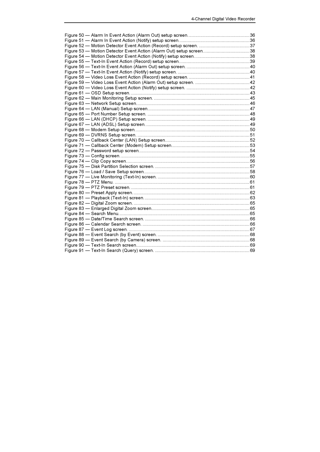 Epson DX-TL4E manual Alarm In Event Action Alarm Out setup screen 