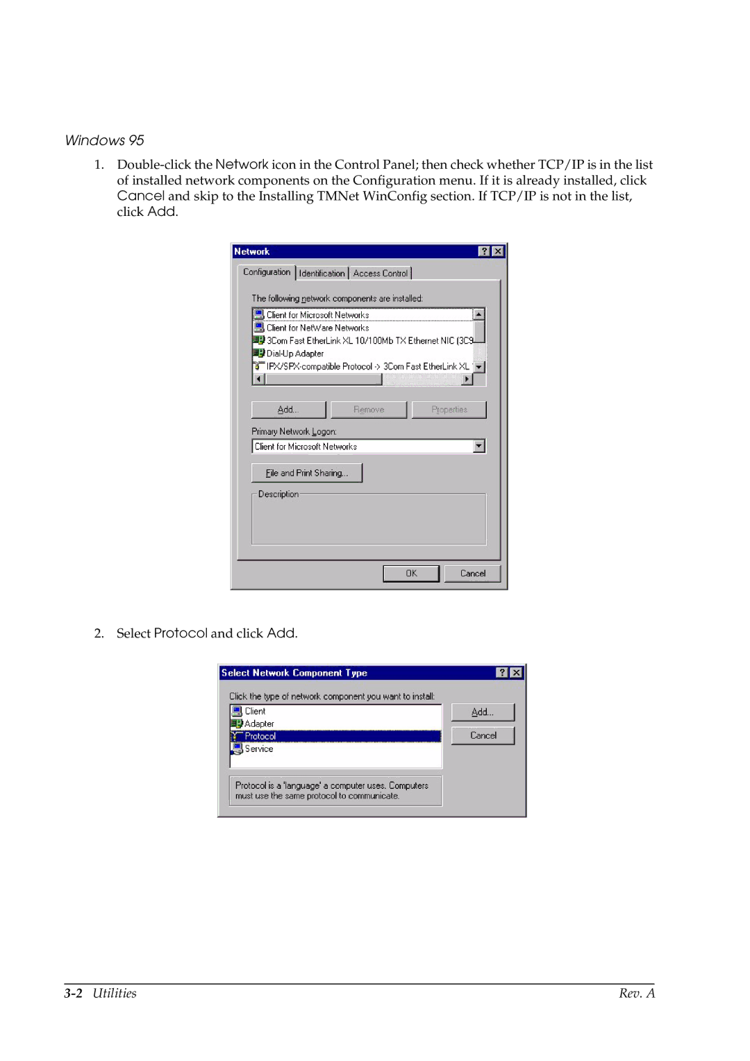 Epson E02 manual Windows 