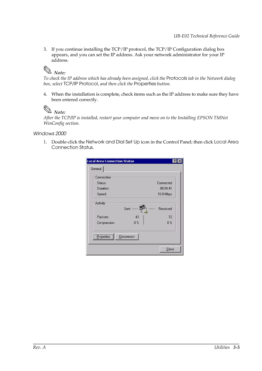 Epson E02 manual Windows 