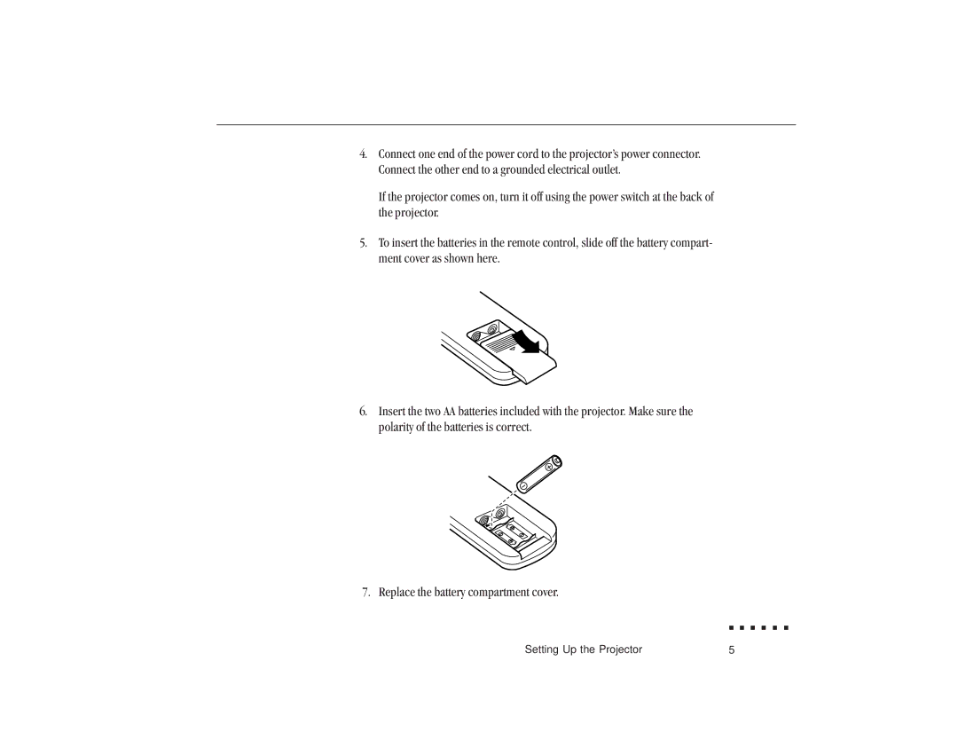 Epson ELP-3300 owner manual Setting Up the Projector 