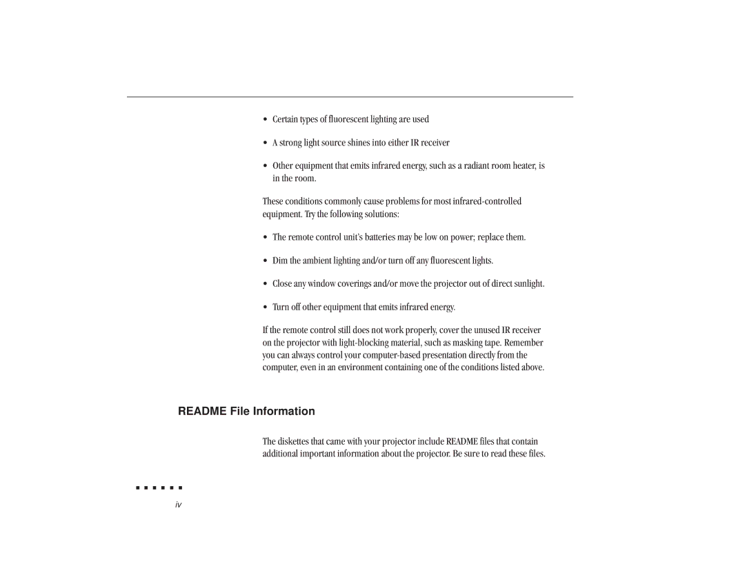 Epson ELP-3300 owner manual Readme File Information 