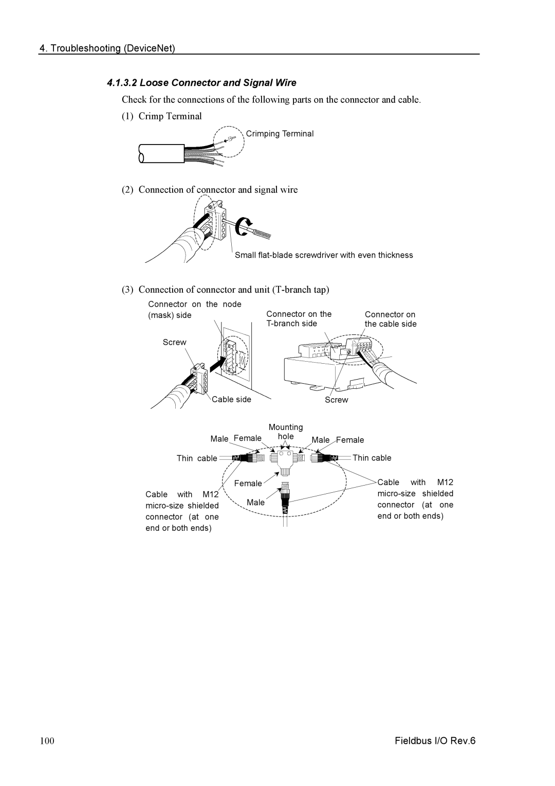 Epson EM07ZS1647F manual Loose Connector and Signal Wire, Connection of connector and unit T-branch tap 