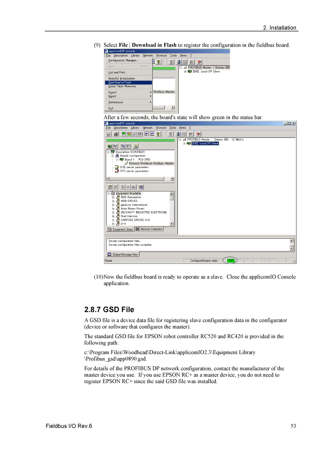 Epson EM07ZS1647F manual GSD File 