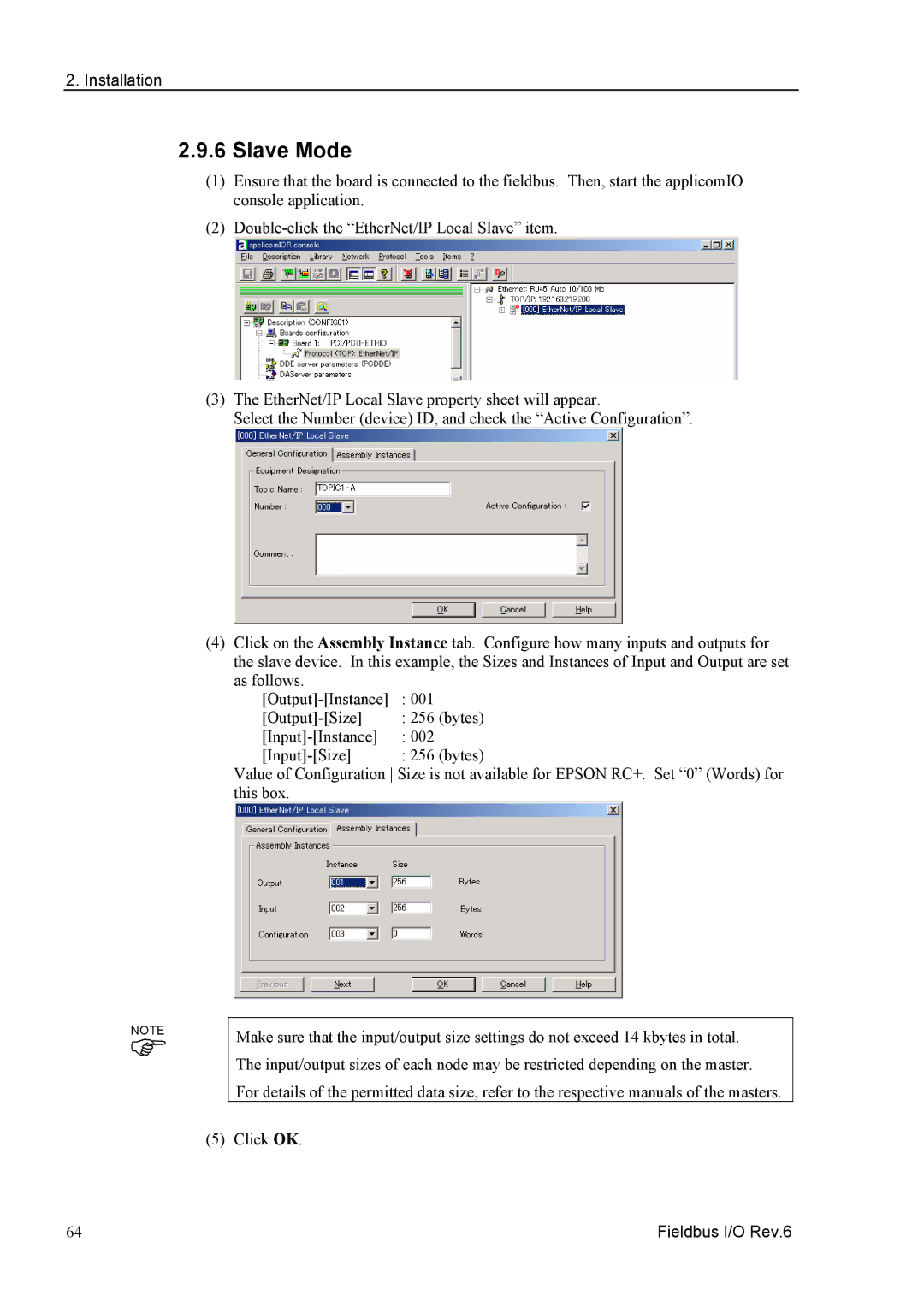 Epson EM07ZS1647F manual Input-Instance 002 Input-Size 