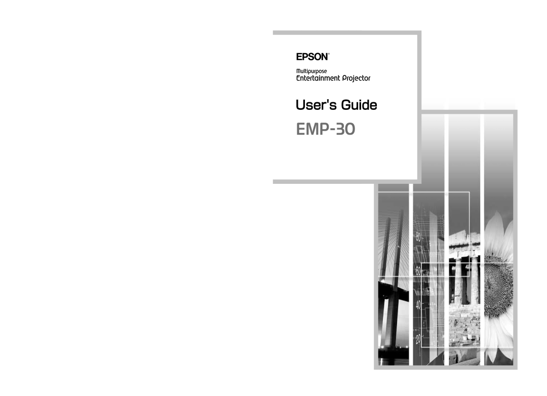 Epson EMP-30 manual 