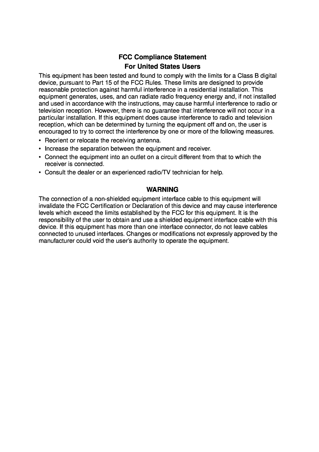 Epson EMP-30 manual FCC Compliance Statement For United States Users 