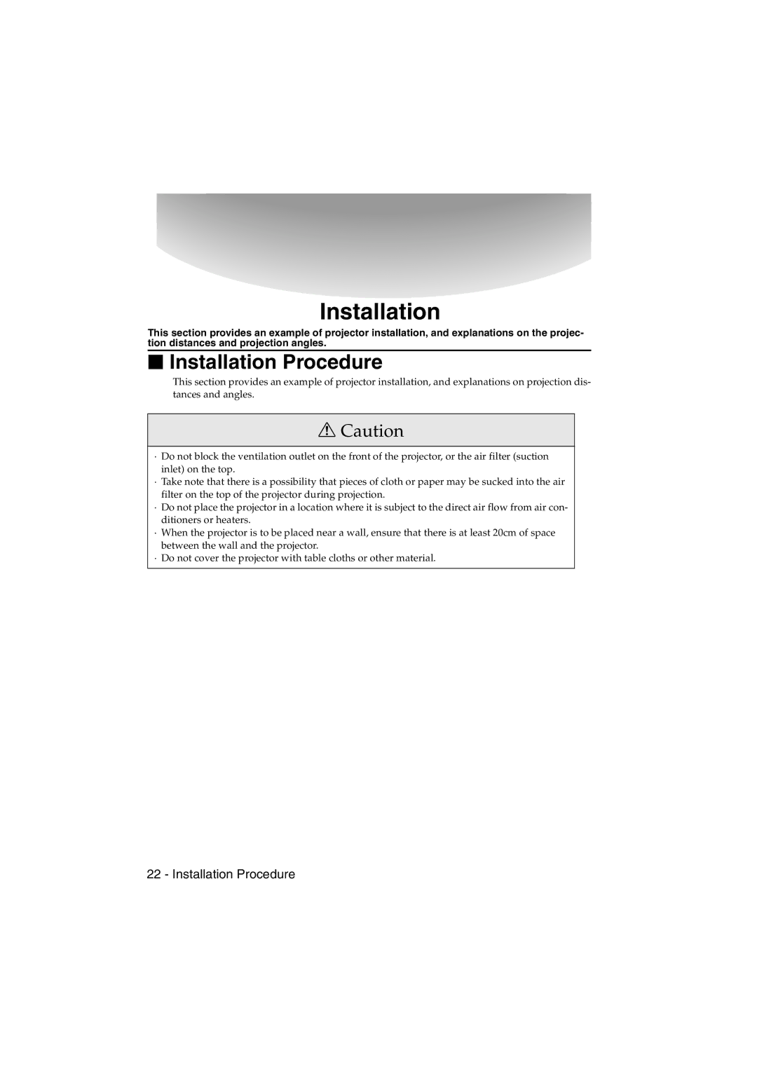 Epson EMP-715/505 manual Installation Procedure 