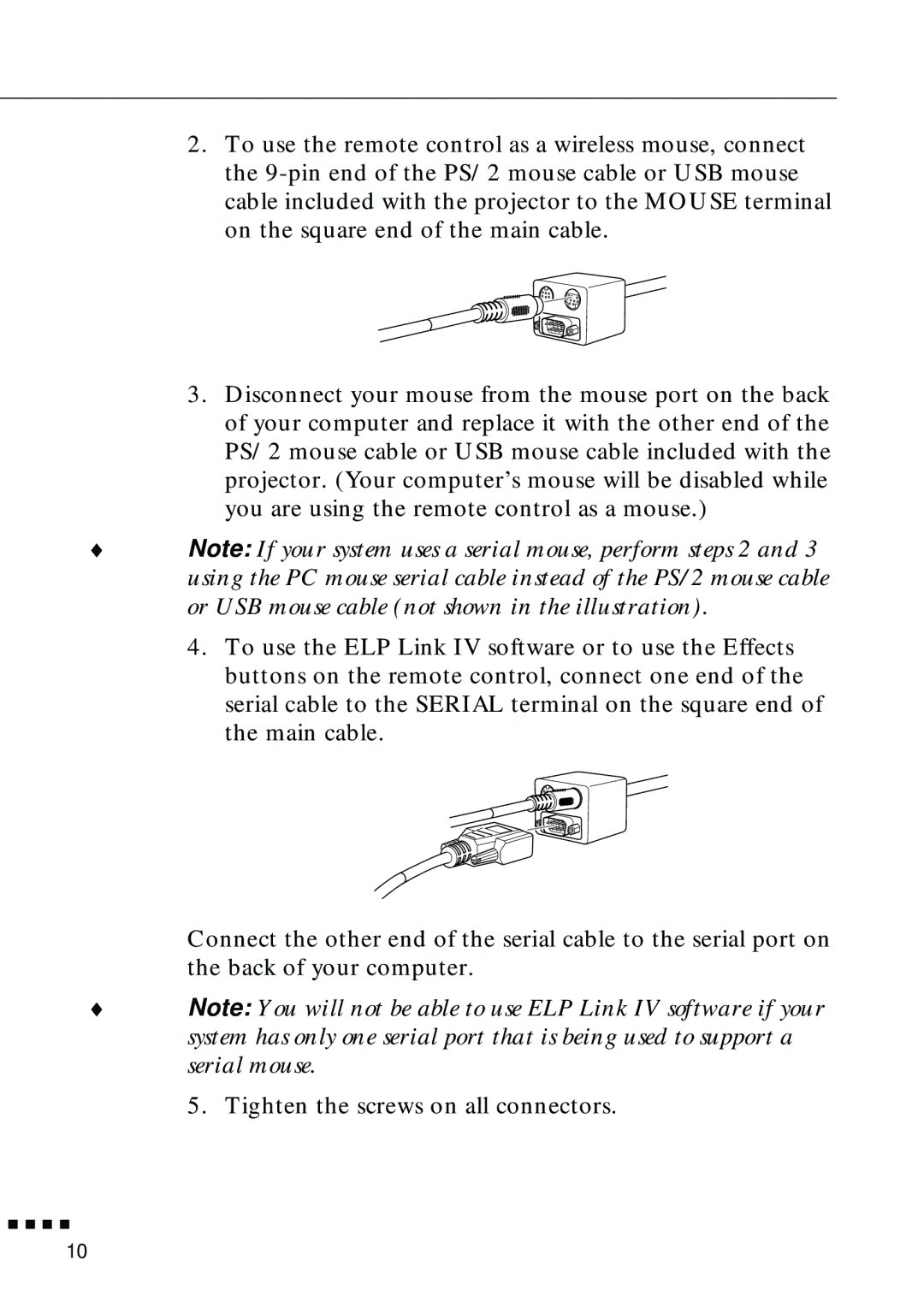 Epson EMP-8000 manual 