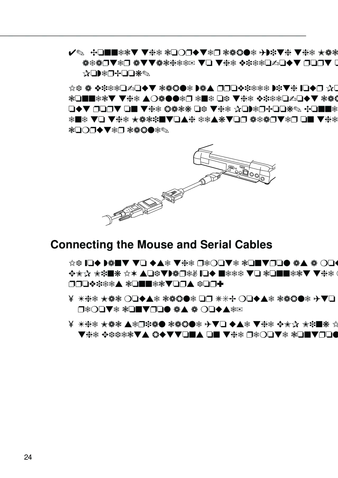 Epson EMP-8000 manual Connecting the Mouse and Serial Cables 