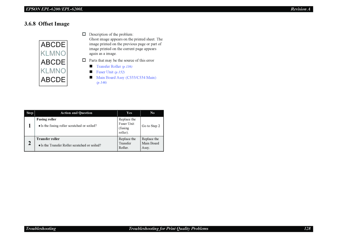 Epson EPL-6200L service manual Offset Image 