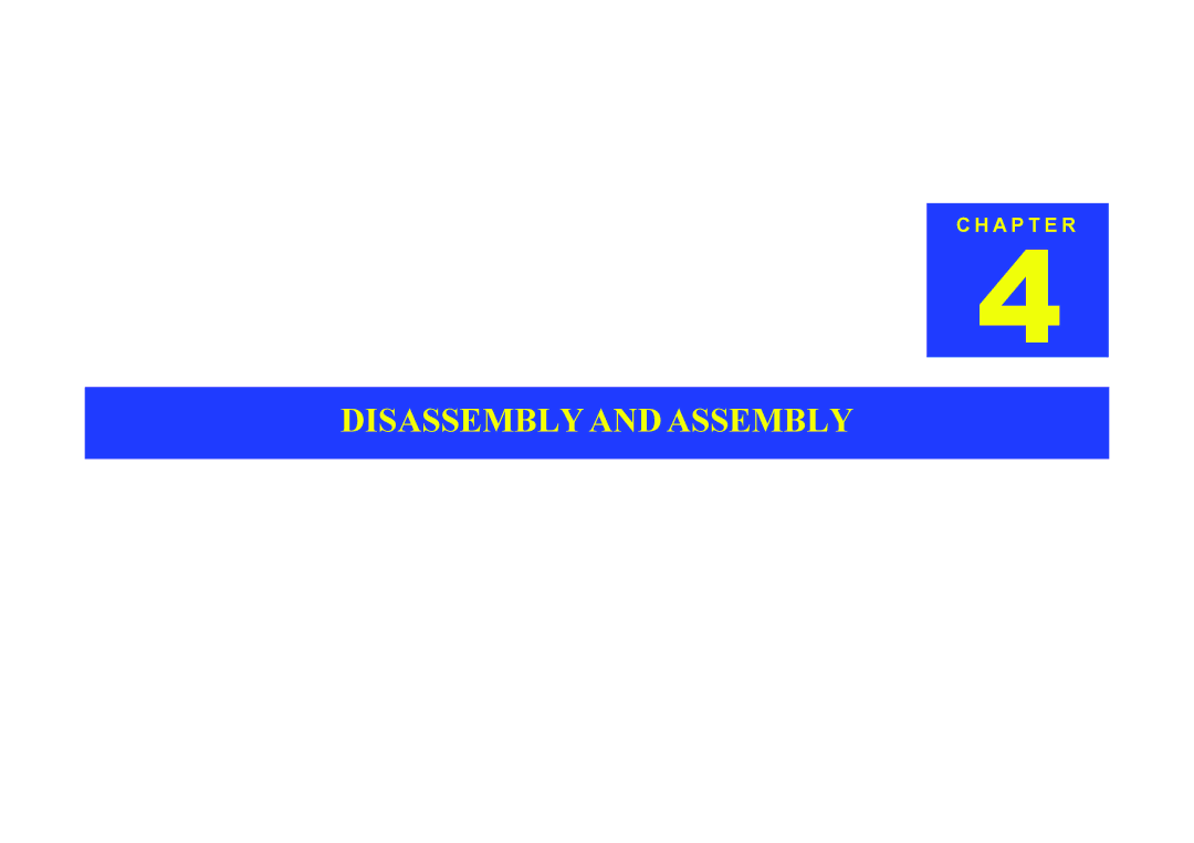 Epson EPL-6200L service manual Disassembly and Assembly 