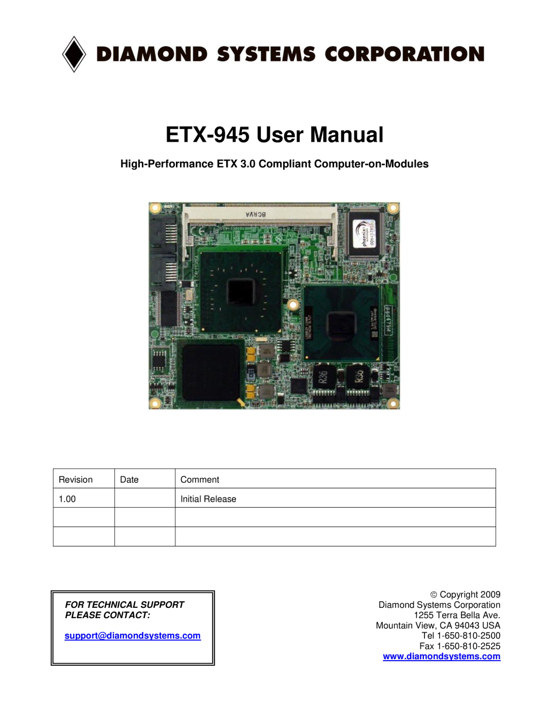 Epson ETX-945 user manual High-Performance ETX 3.0 Compliant Computer-on-Modules 