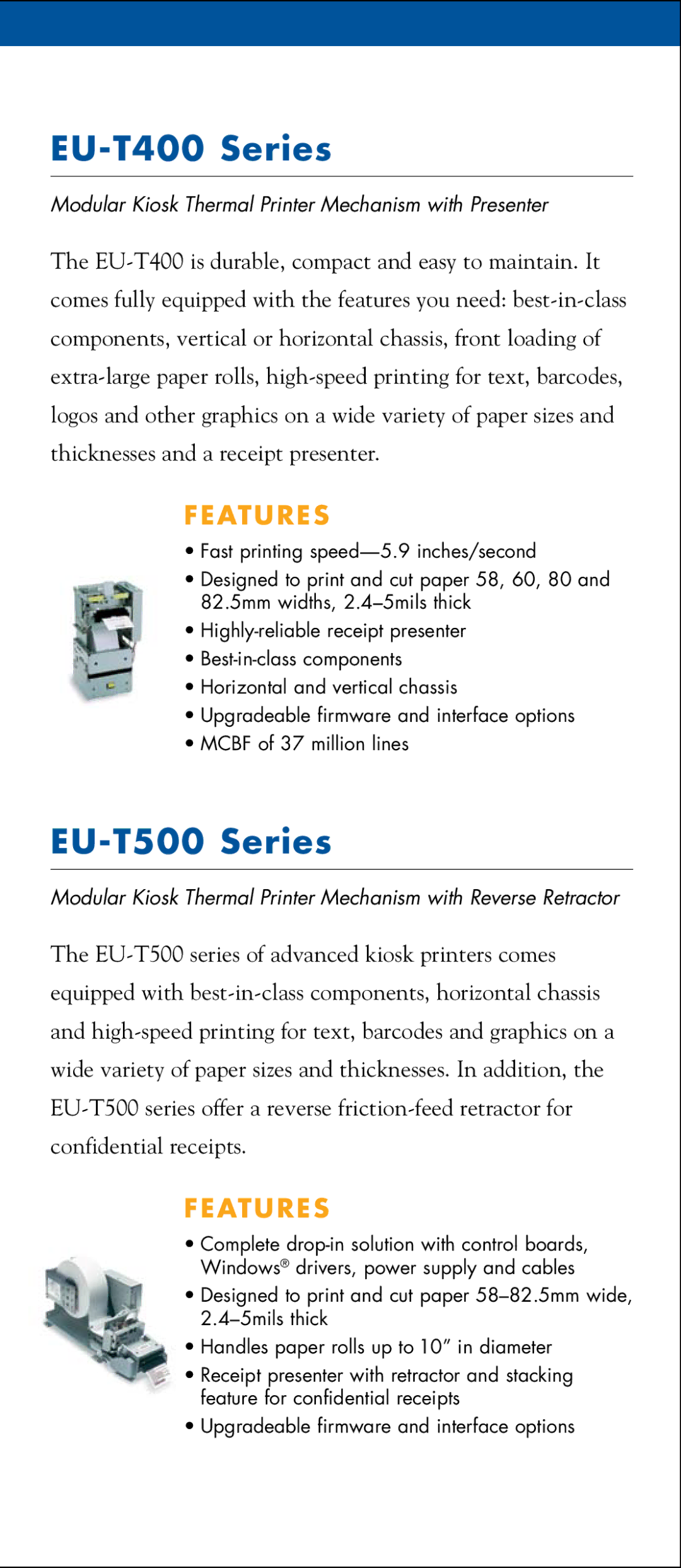 Epson manual EU-T400 Series, EU-T500 Series 