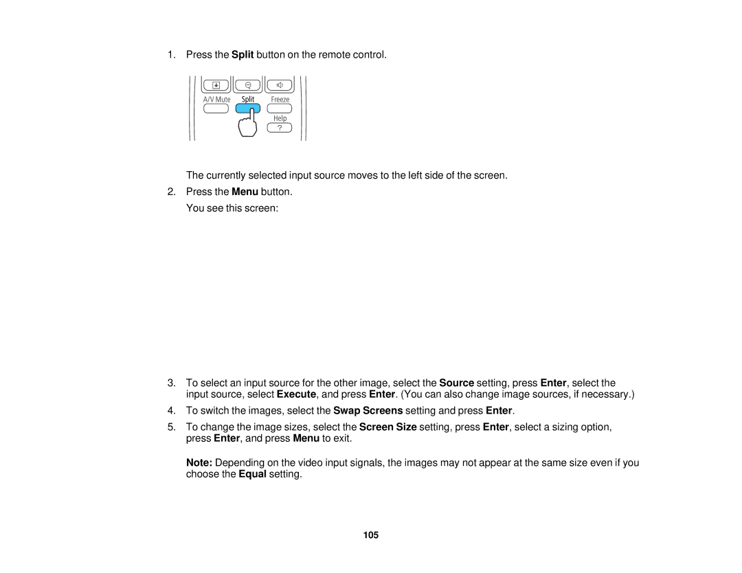 Epson EX7235 Pro, EX7230 Pro manual 105 