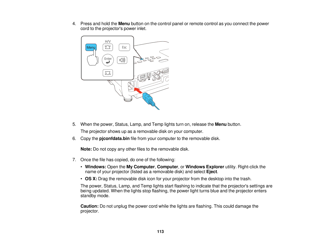 Epson EX7235 Pro, EX7230 Pro manual 113 