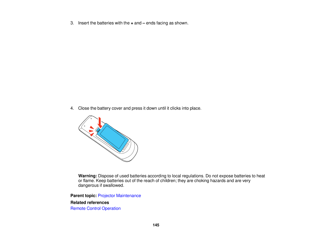 Epson EX7235 Pro, EX7230 Pro manual 145 