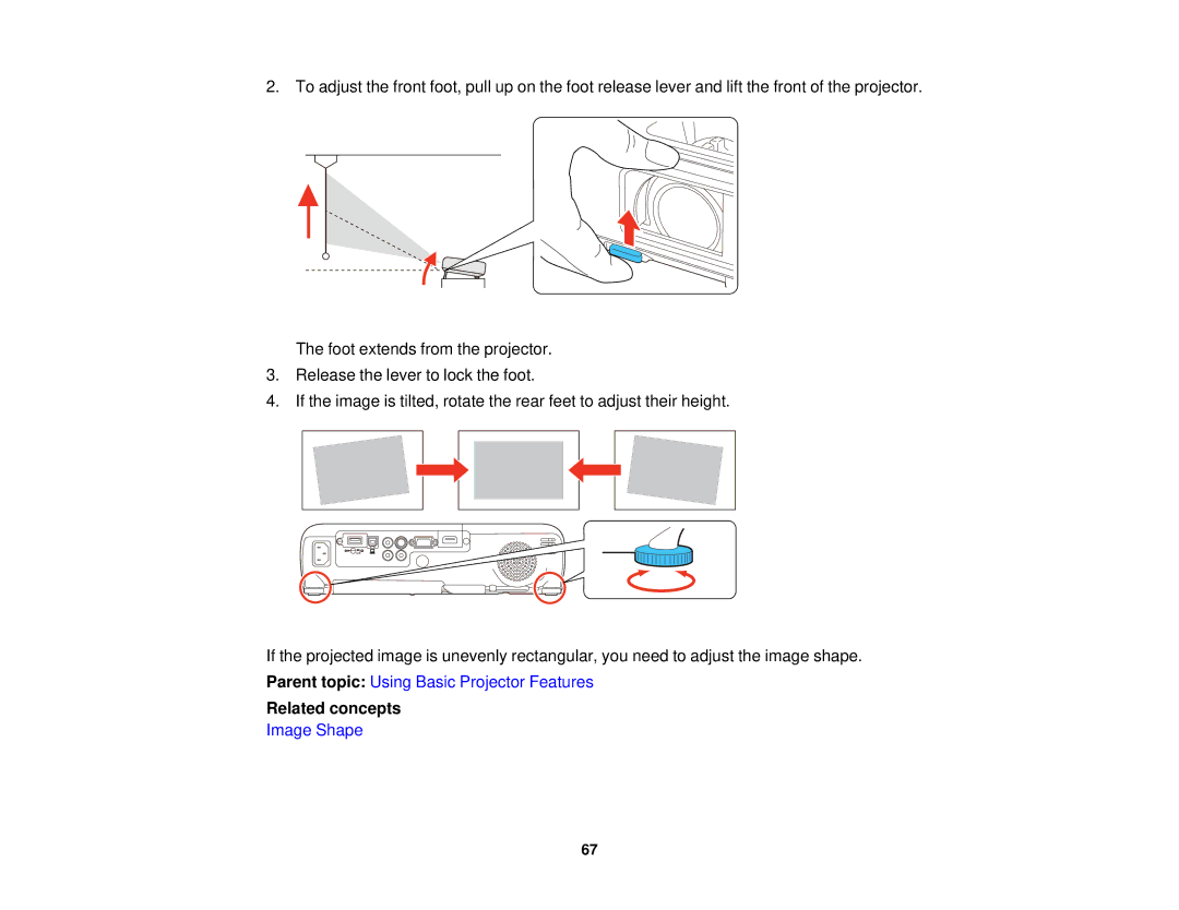 Epson EX7235 Pro, EX7230 Pro manual Related concepts 