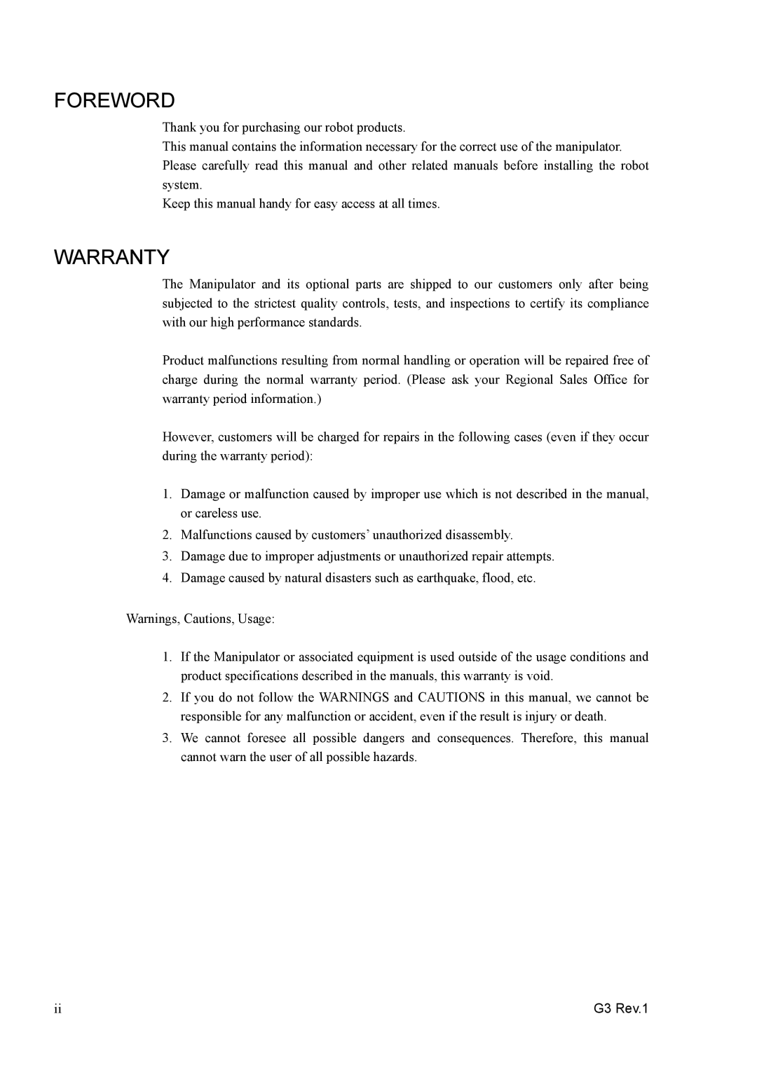 Epson G3 Series manual Foreword 