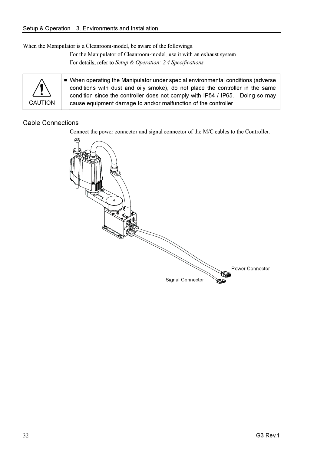 Epson G3 Series manual Cable Connections 