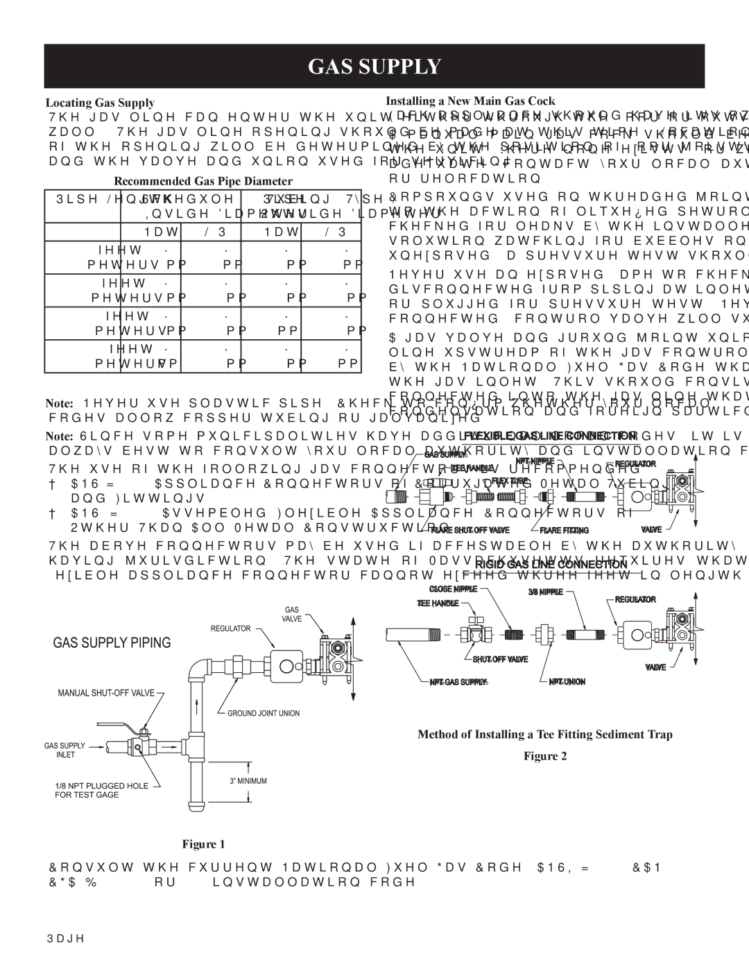 Epson HWDV080DV(N, P)-1 installation instructions GAS Supply, Locating Gas Supply 