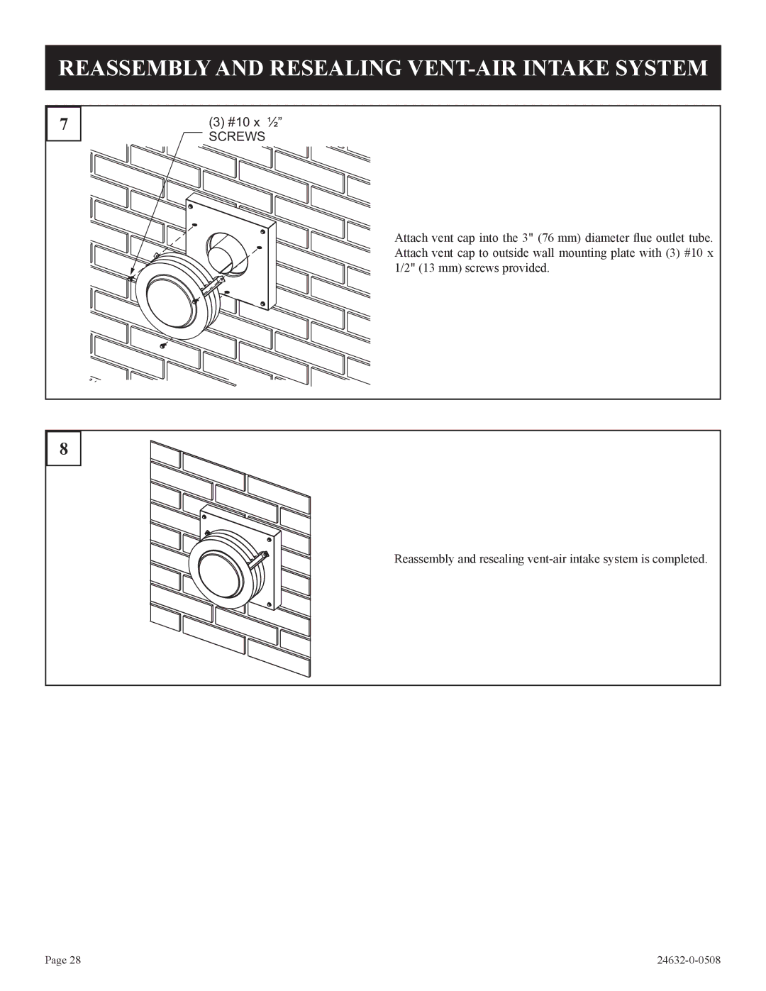 Epson HWDV080DV(N, P)-1 installation instructions Screws 