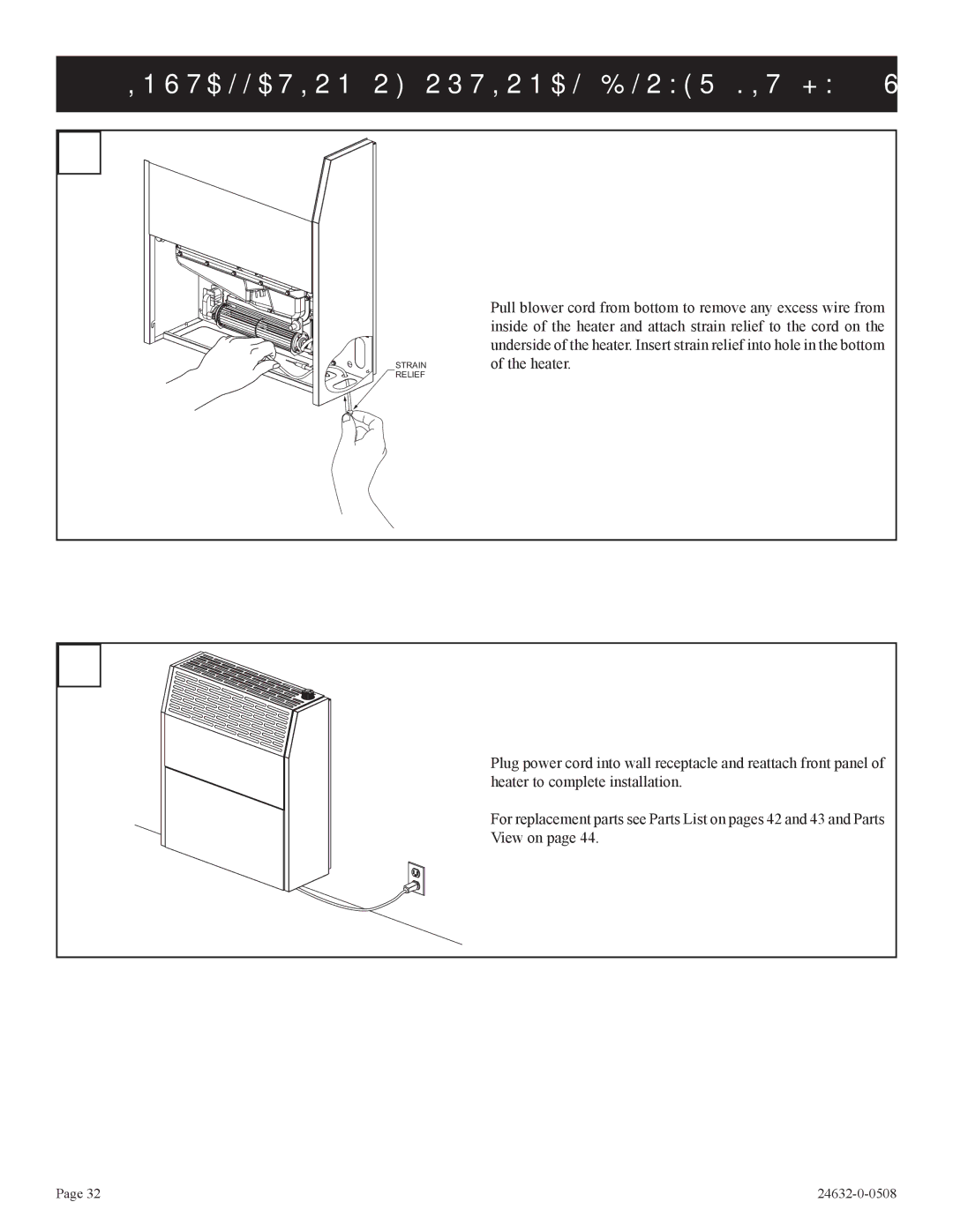 Epson HWDV080DV(N, P)-1 installation instructions Pull blower cord from bottom to remove any excess wire from 