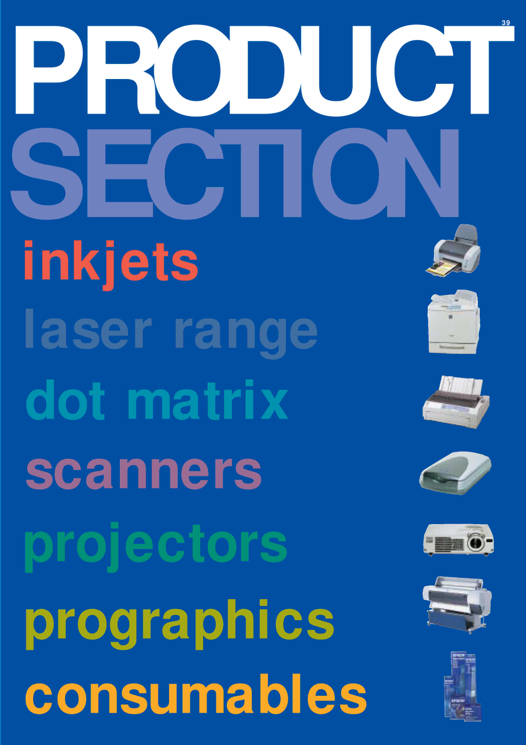 Epson Inkjets manual PRODUCT39 Section 