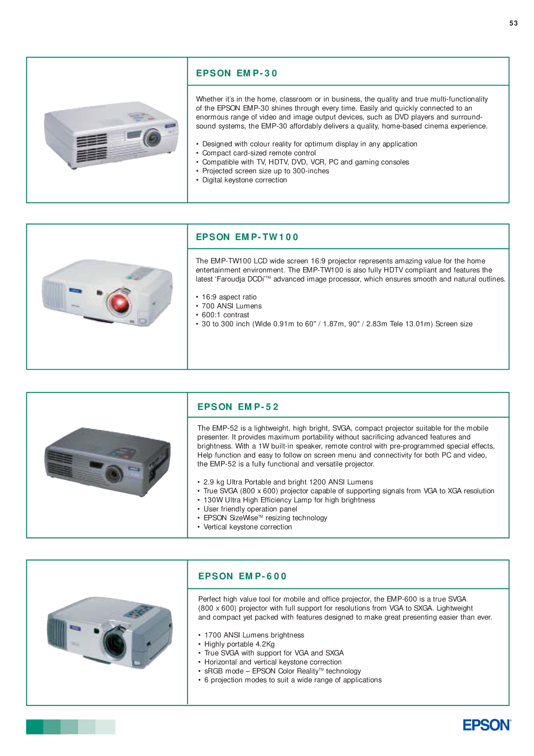 Epson Inkjets manual Epson EMP 