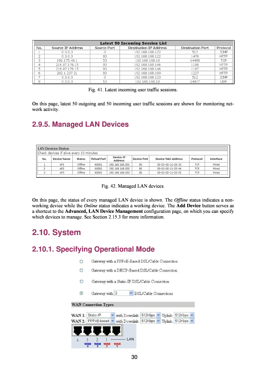 Epson IWE3200-H manual System, Managed LAN Devices, Specifying Operational Mode 