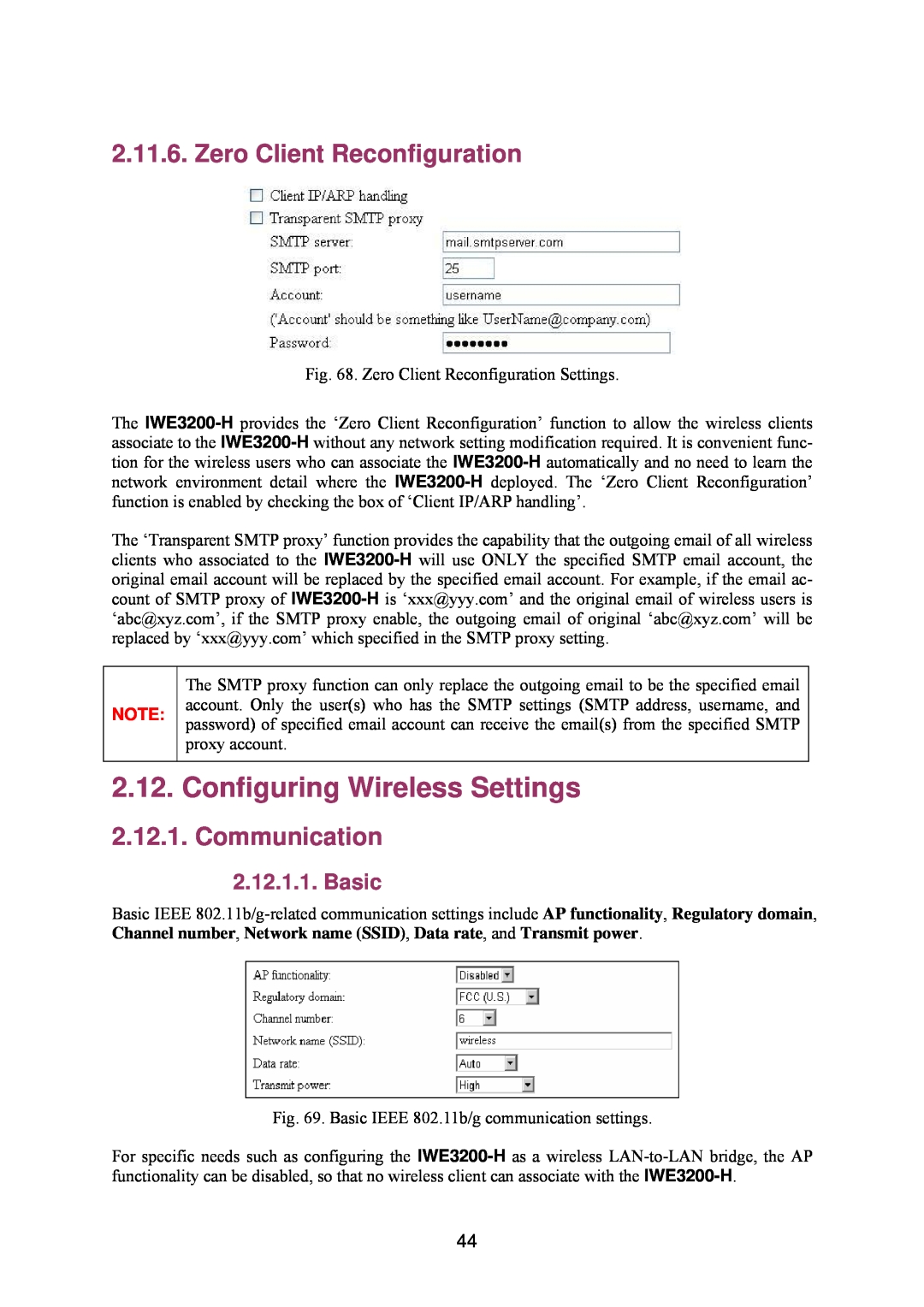 Epson IWE3200-H manual Configuring Wireless Settings, Zero Client Reconfiguration, Communication 
