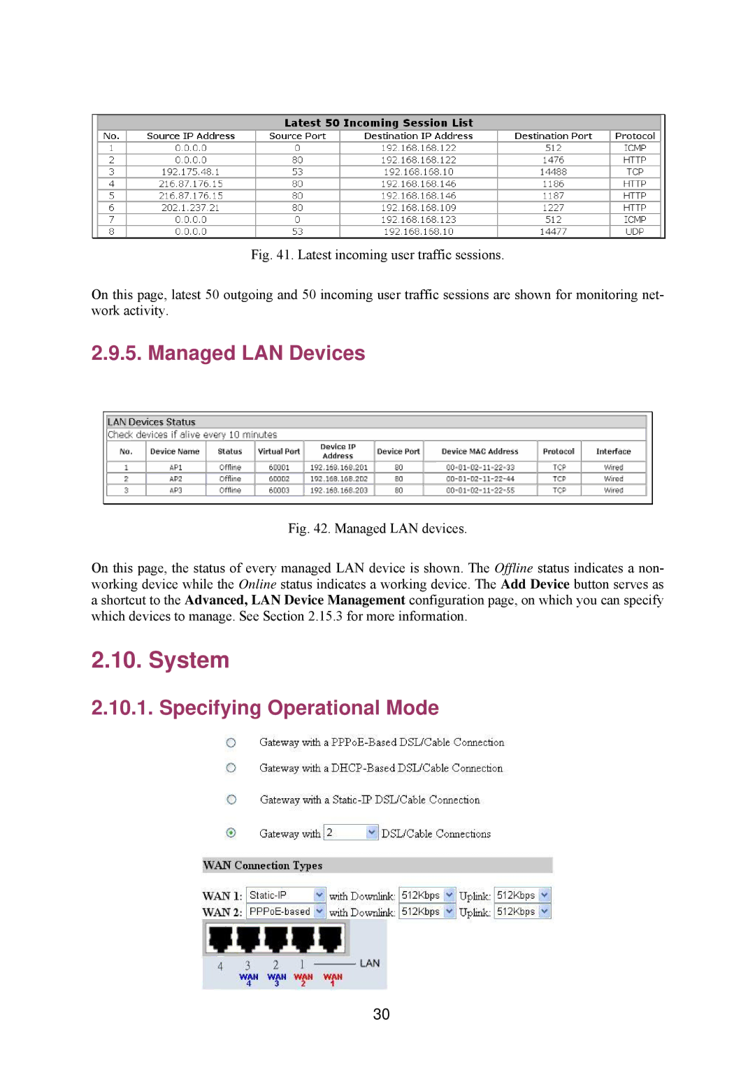 Epson IWE3200-H manual System, Managed LAN Devices, Specifying Operational Mode 