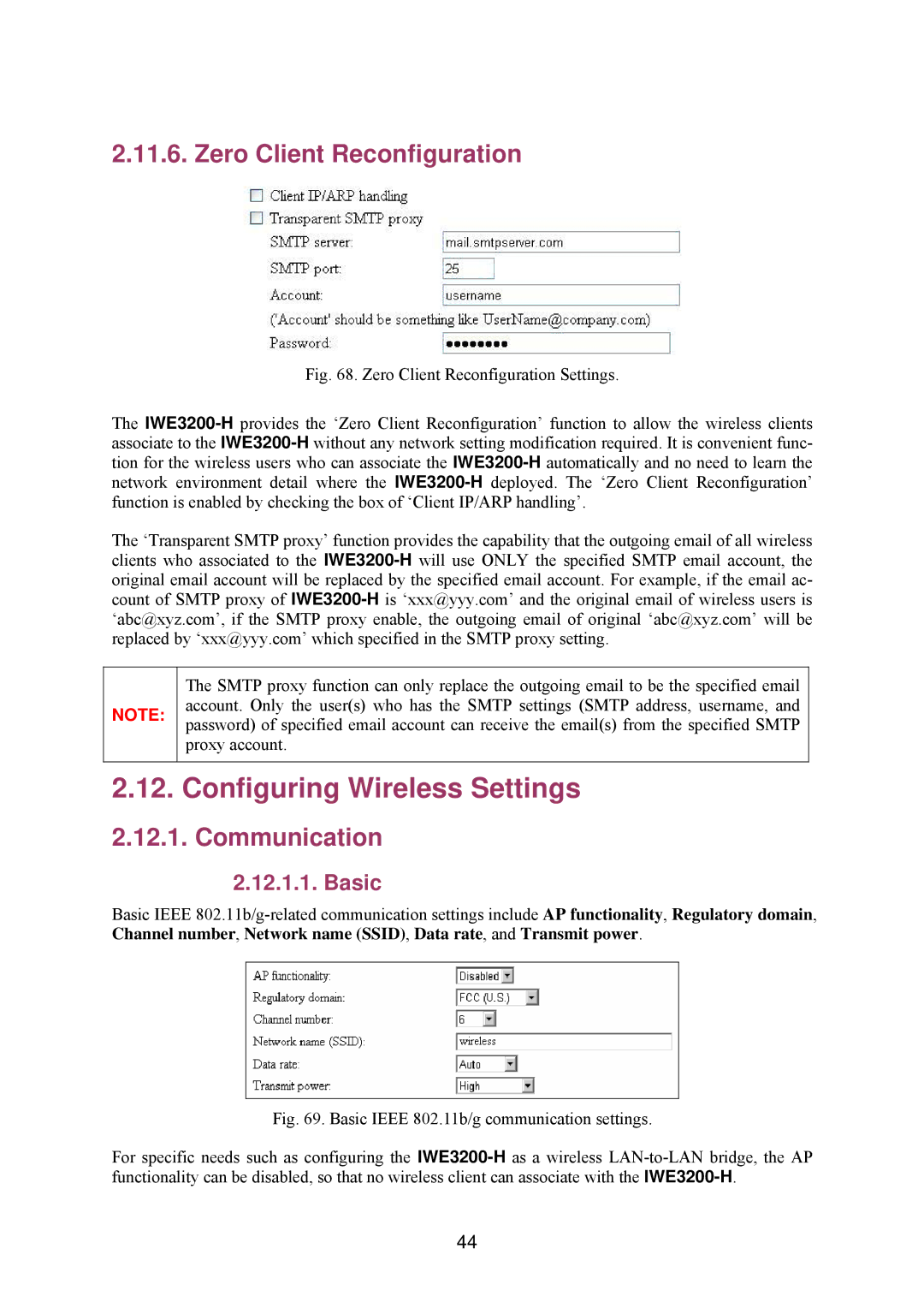 Epson IWE3200-H manual Configuring Wireless Settings, Zero Client Reconfiguration, Communication 