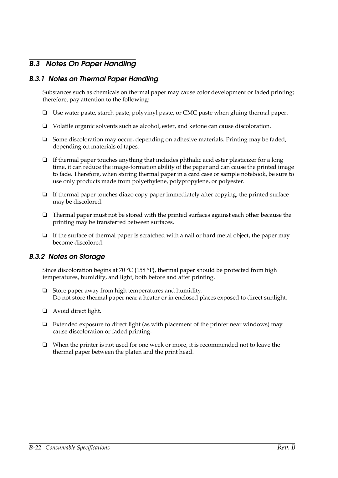 Epson L90 manual 22Consumable Specifications 