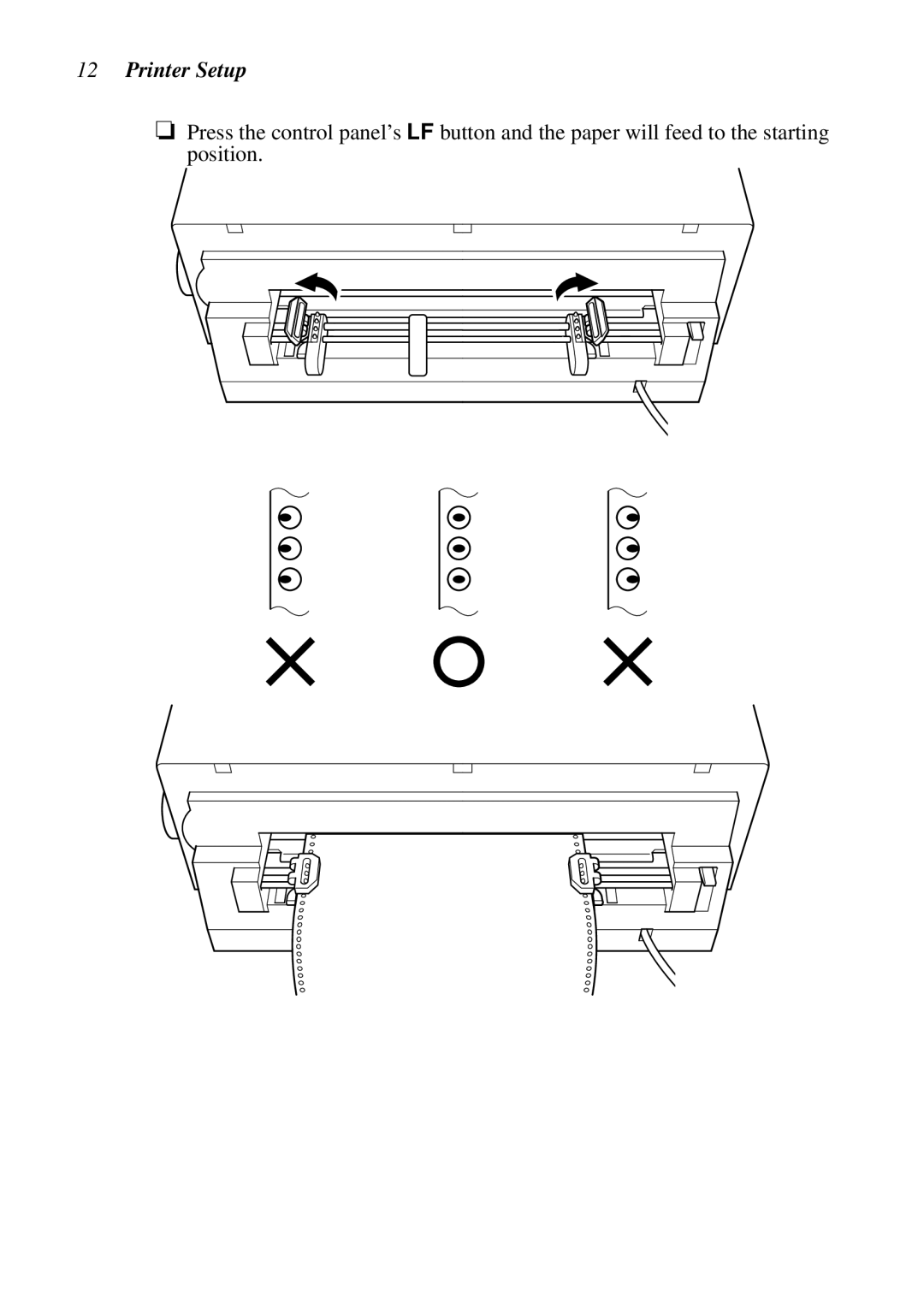 Epson LC-7211 user manual Printer Setup 