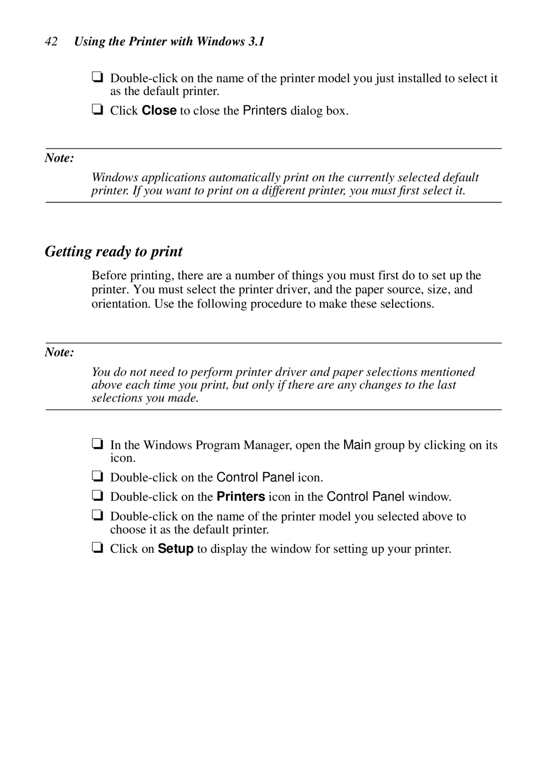 Epson LC-7211 user manual Getting ready to print, Using the Printer with Windows 