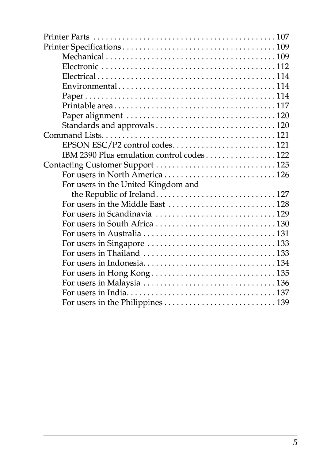 Epson LQ-300+ manual For users in the United Kingdom 