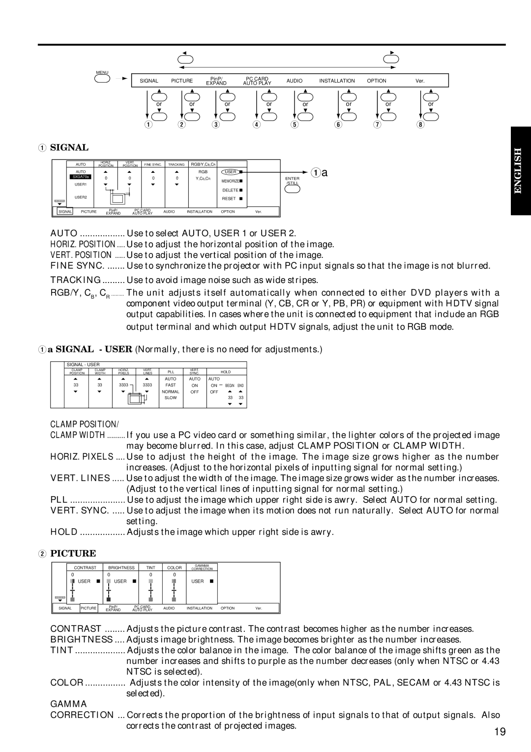 Epson LVP-X200A user manual Signal, Picture 