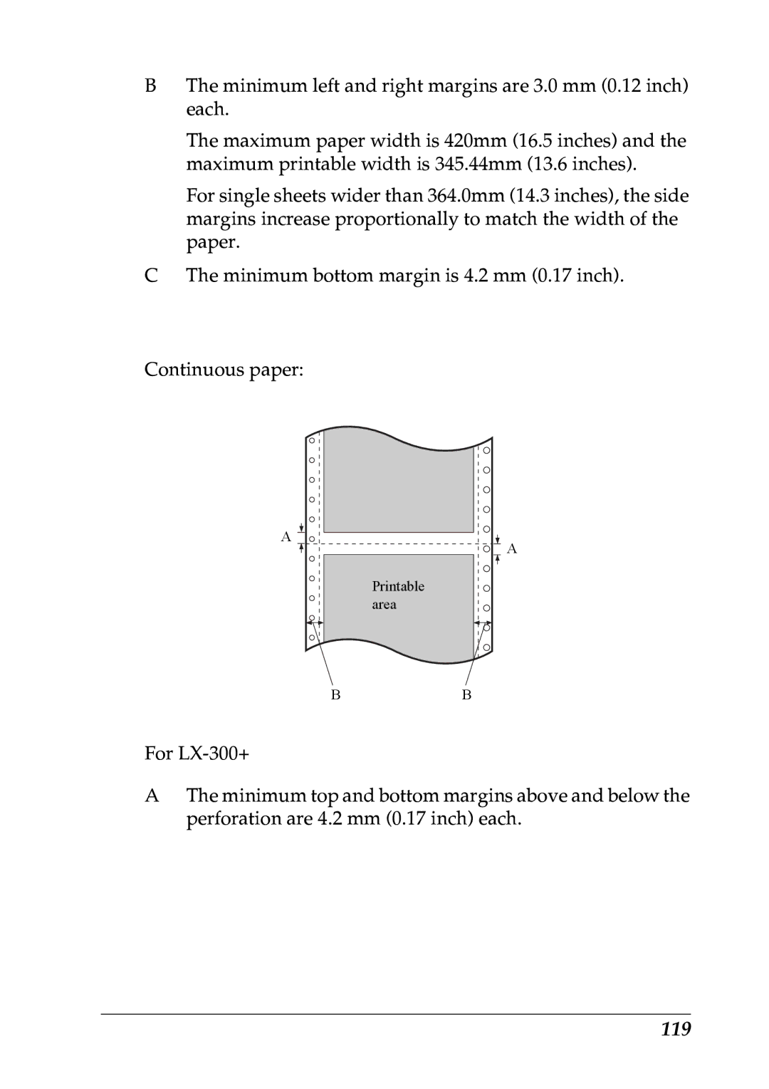 Epson LX-1170 manual 119 