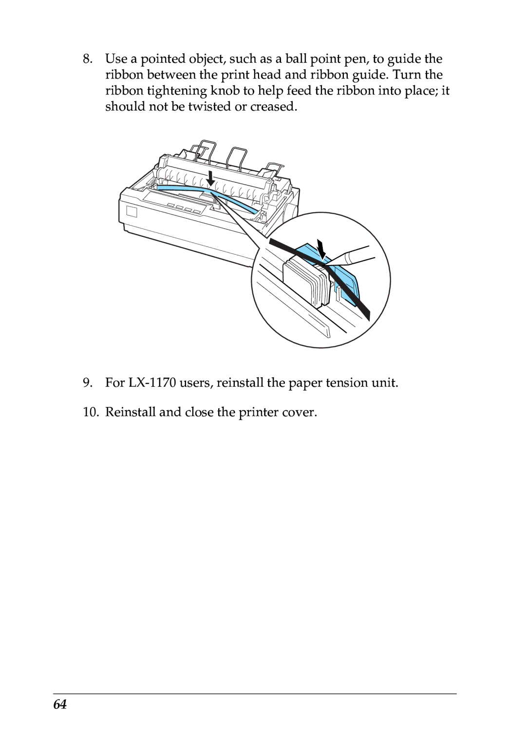 Epson LX-1170 manual 