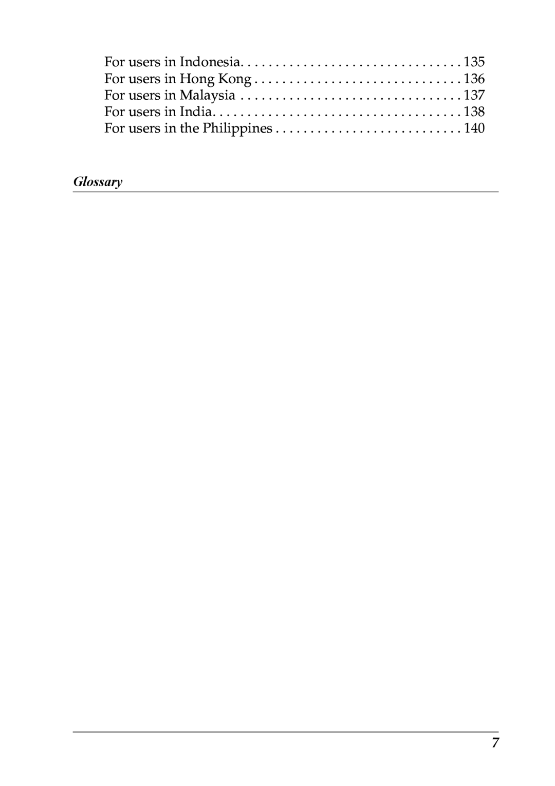 Epson LX-1170 manual Glossary 