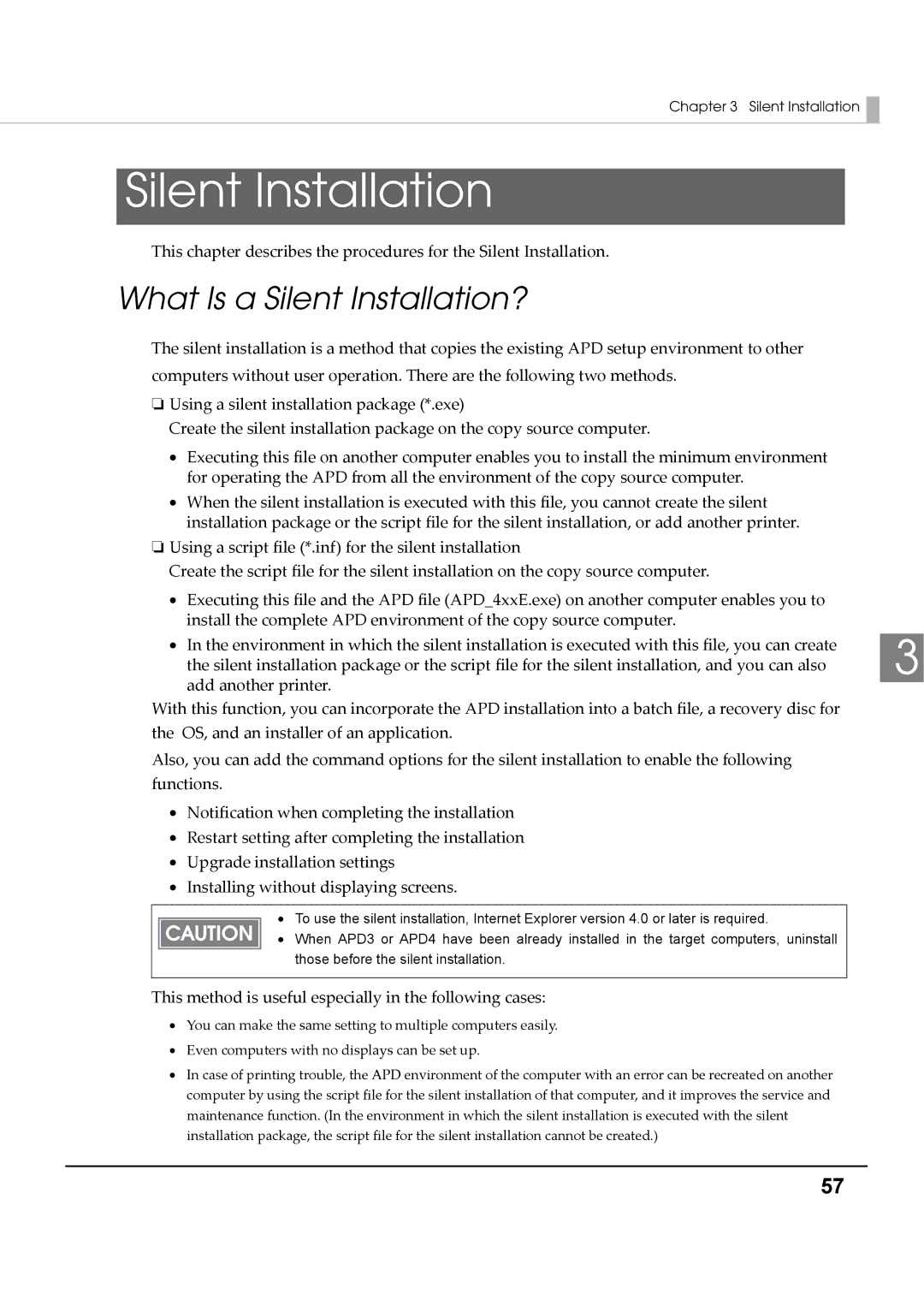 Epson M00002104 install manual What Is a Silent Installation? 