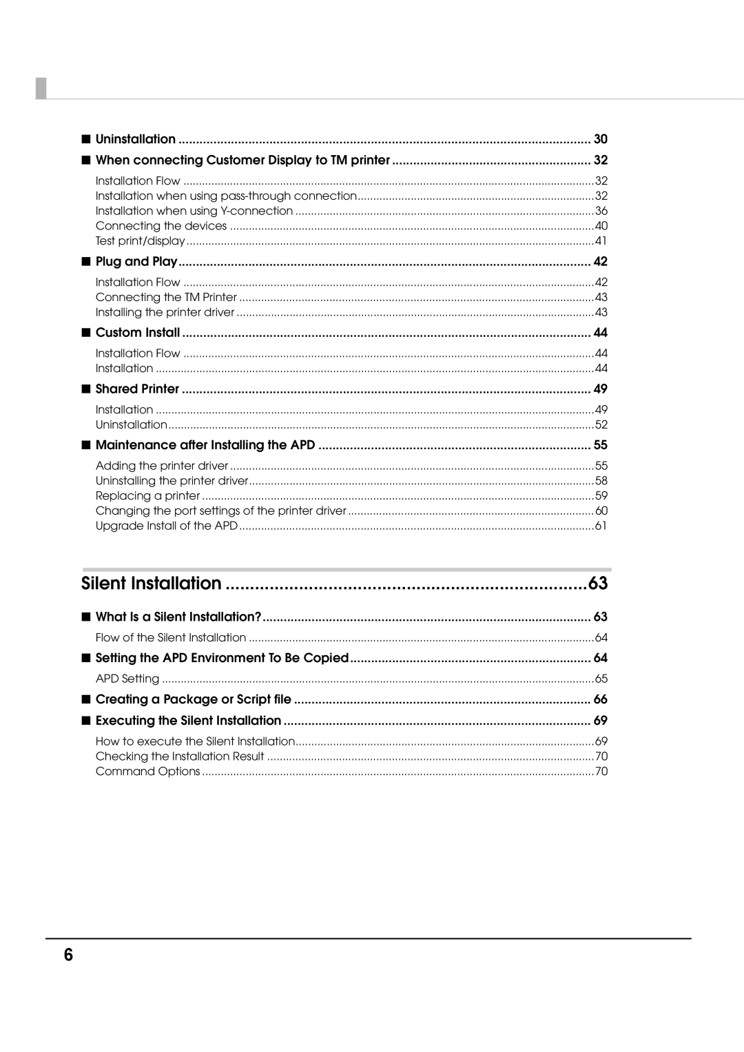 Epson M00002112 install manual When connecting Customer Display to TM printer 