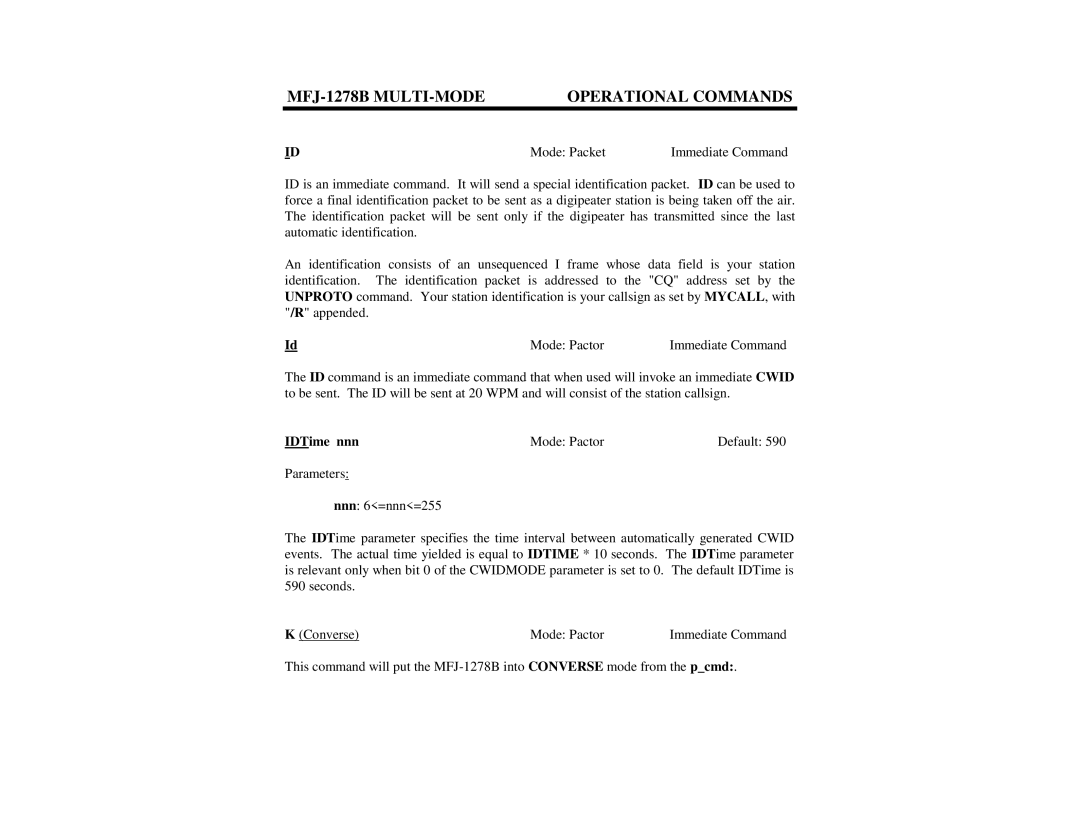 Epson MFJ-1278B manual IDTime nnn 