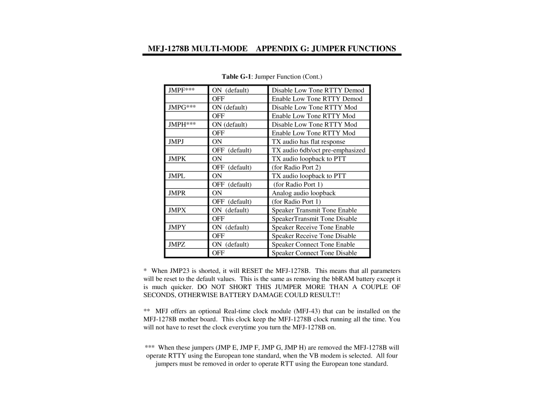 Epson MFJ-1278B manual Jmpf, Jmpz 