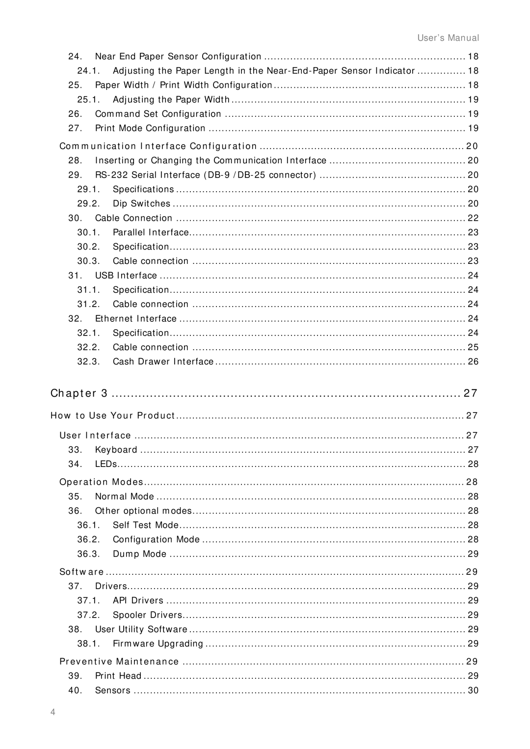 Epson MP-4000 manual Chapter 