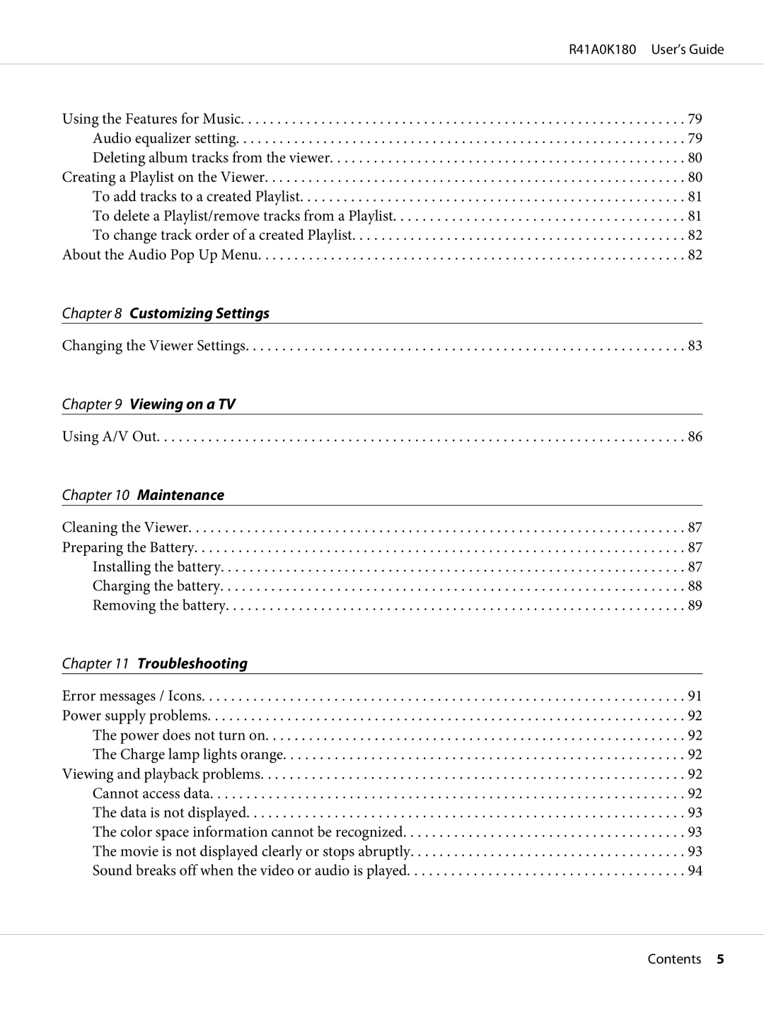 Epson P-6000 manual Customizing Settings 