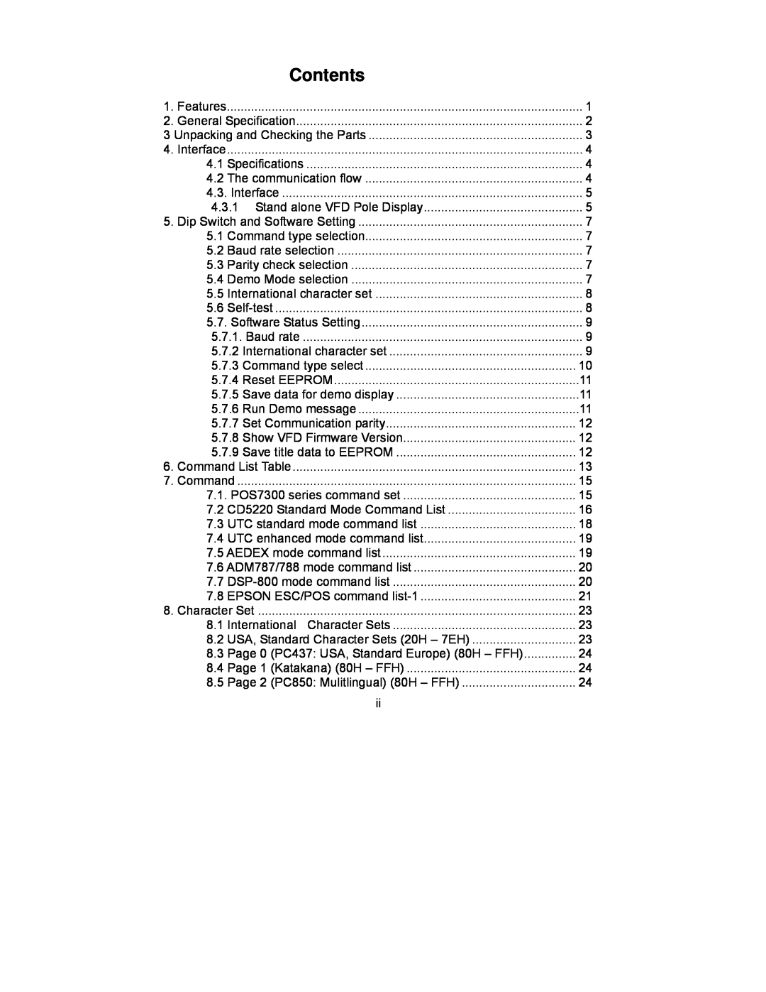 Epson P07303 user manual Contents 