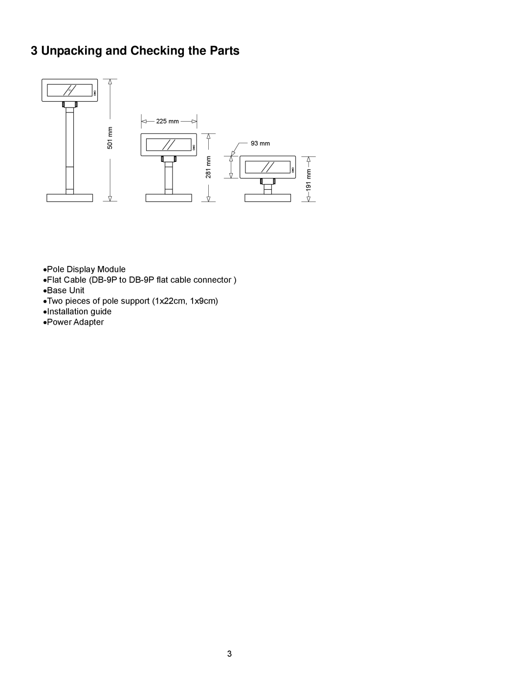 Epson P07303 user manual Unpacking and Checking the Parts 