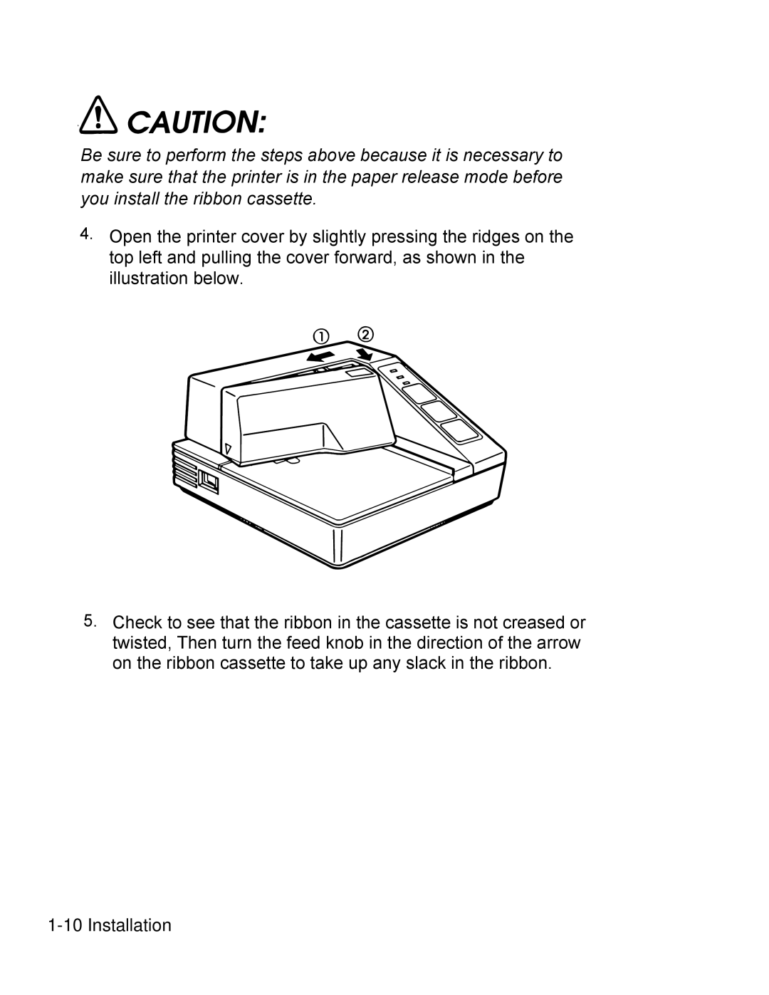 Epson PA-295 operating instructions Installation 